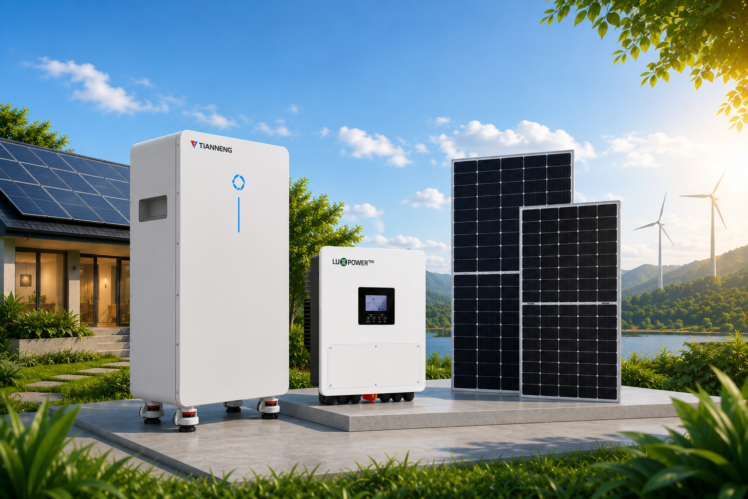 Combo điện mặt trời 7kw, lưu trữ 16kwh - Giảm 2tr-3tr/tháng
