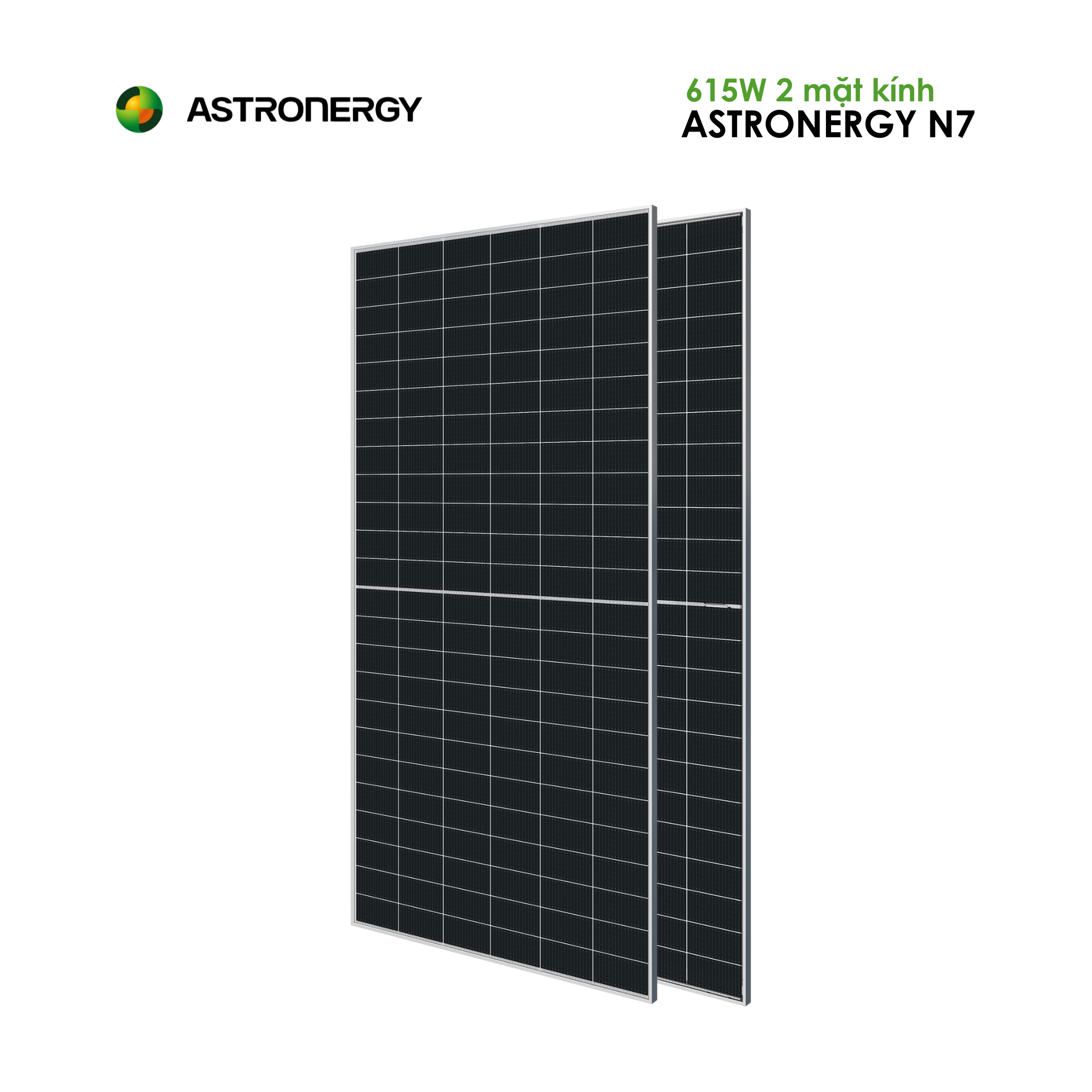Tấm pin năng lượng mặt trời ASTRONT 615 Ntype-2 kính