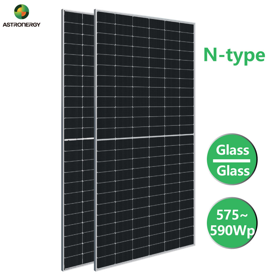 Tấm pin năng lượng mặt trời ASTRONT 575 Ntype-2 kính