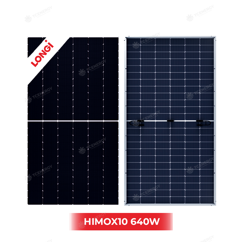 Tấm pin năng lượng mặt trời LONGI HIMO X10 640 2 kính