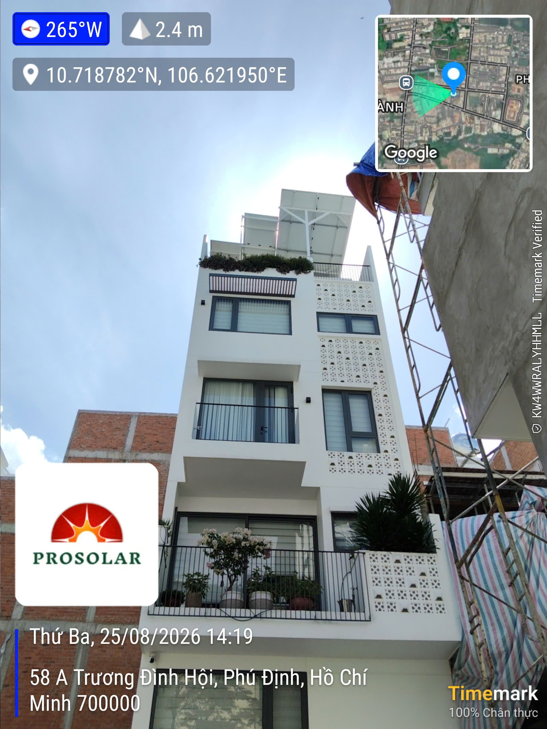 Bàn giao công trình lắp đặt hệ thống điện mặt trời lưu trữ cao cấp tại Phường Phú Định, TP. Hồ Chí Minh