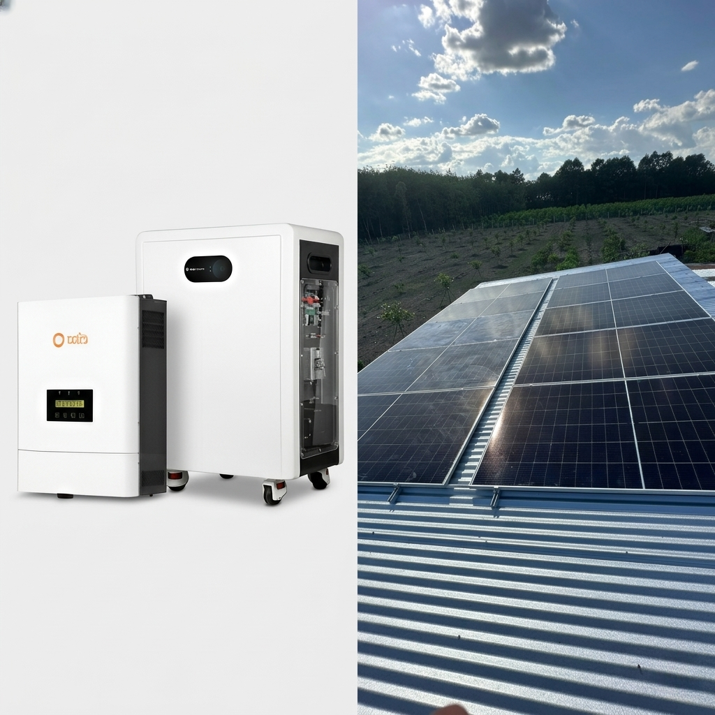 Combo inverter áp thấp Solis hybrid Lite 5K + Pin 16 Easyway
