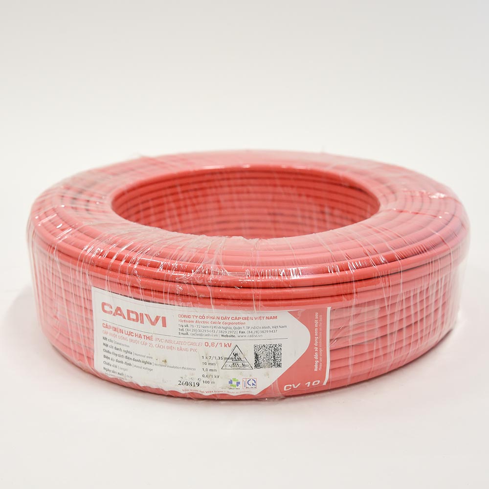 Cáp điện AC Cadivi 4.0 đỏ