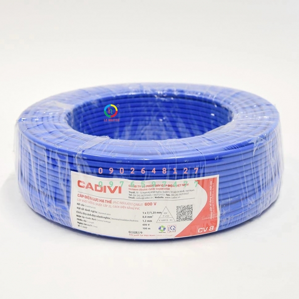 Dây cáp điện Cadivi VC-8 mm2  – 600V