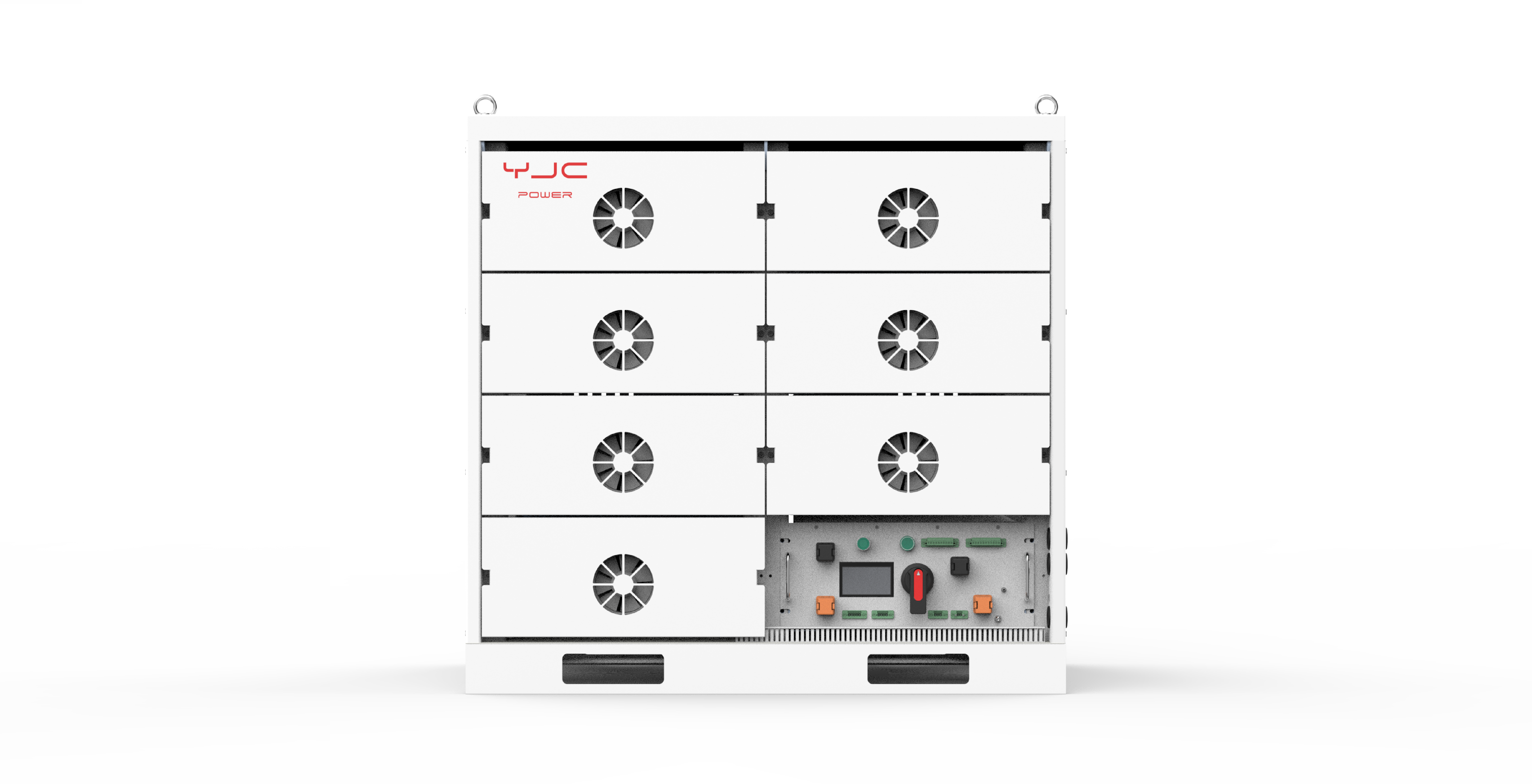Pin lưu trữ năng lượng cao áp gắn trên giá đỡ YJC-HES-H-S-241kWh
